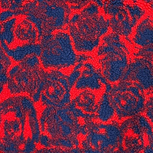 NWT! Burberry Abstract Rose Fleece Hoodie Blue Red Heavy Duty Medium MSRP $1350! - Picture 2 of 11